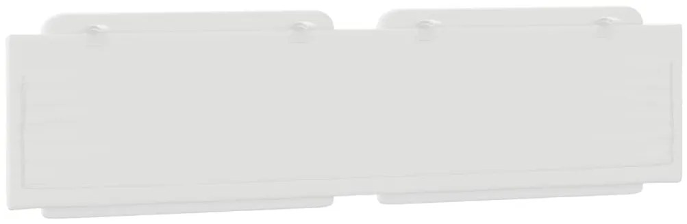Almofadão de cabeceira 200 cm couro artificial branco