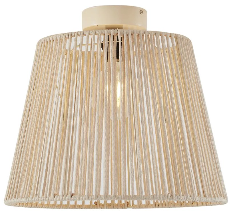 Plafon de exterior com corda bege IP54 - Jayla Japandi