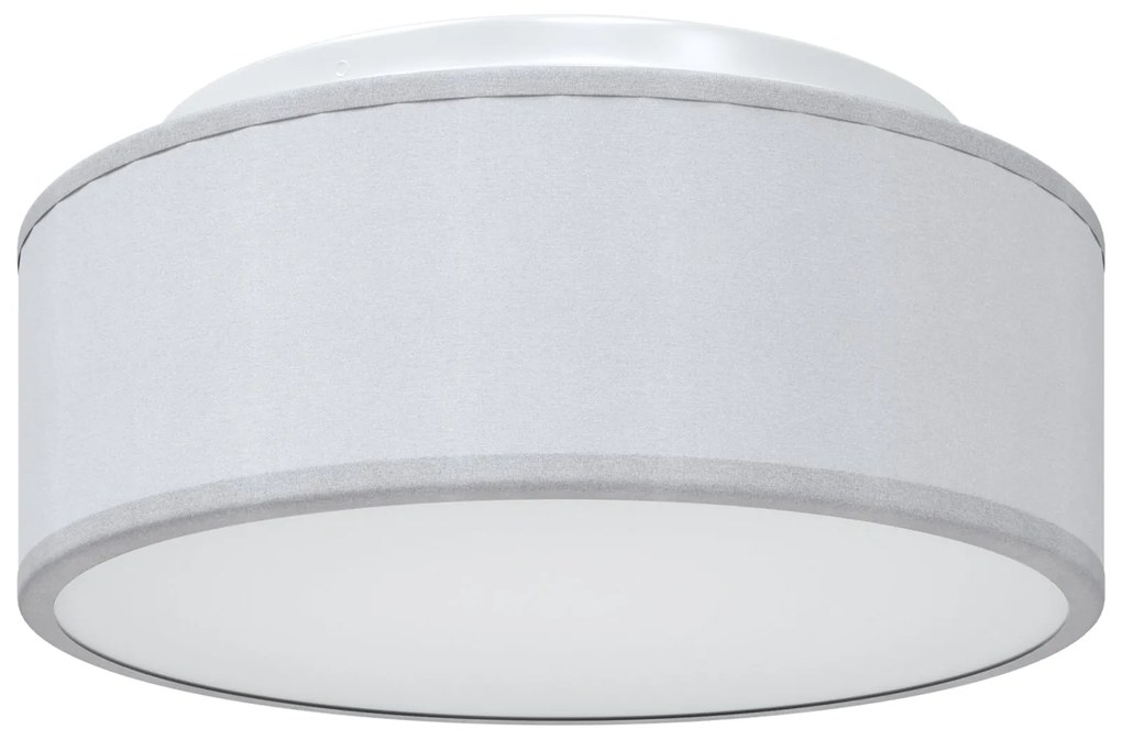 Luzes de Teto Montagem Embutida Cinza Ø 30 cm Tecido E27