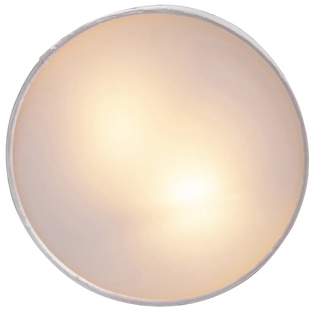 Candeeiro de tecto rosa 30 cm com interior dourado - Tambor Moderno