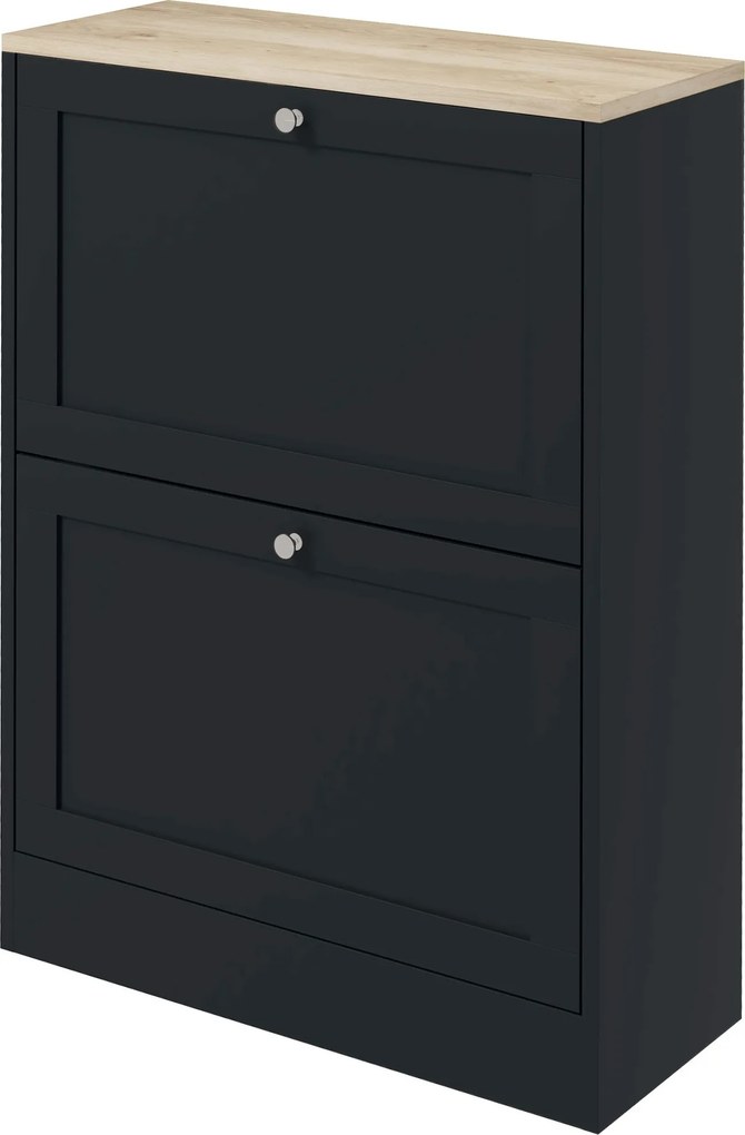 Sapateira, Armário para sapatos com capacidade para 12 pares, móvel de entrada com 2 gavetas rebatíveis e prateleiras ajustáveis, 60 x 23,5 x 80 cm, p