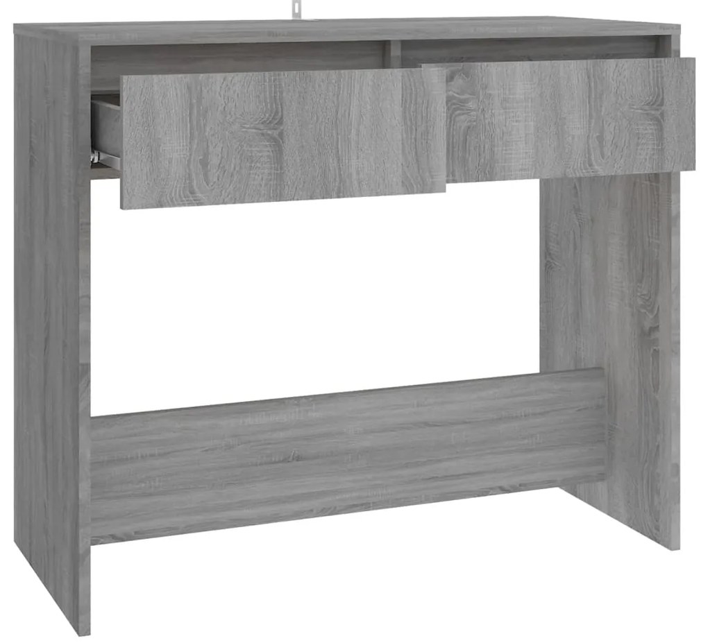 Mesa consola 89x41x76,5 cm derivados de madeira sonoma cinza