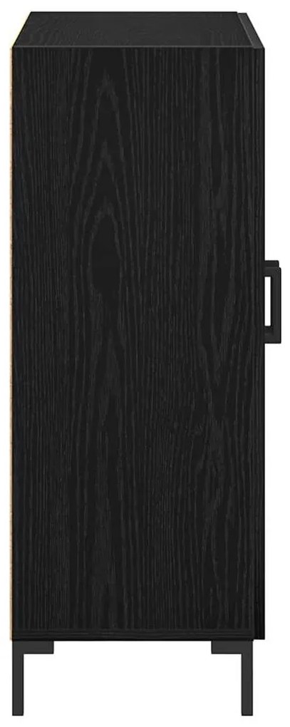 Sideboard vidaXL Preto Carvalho 69,5x34x90 cm Madeira de engenharia