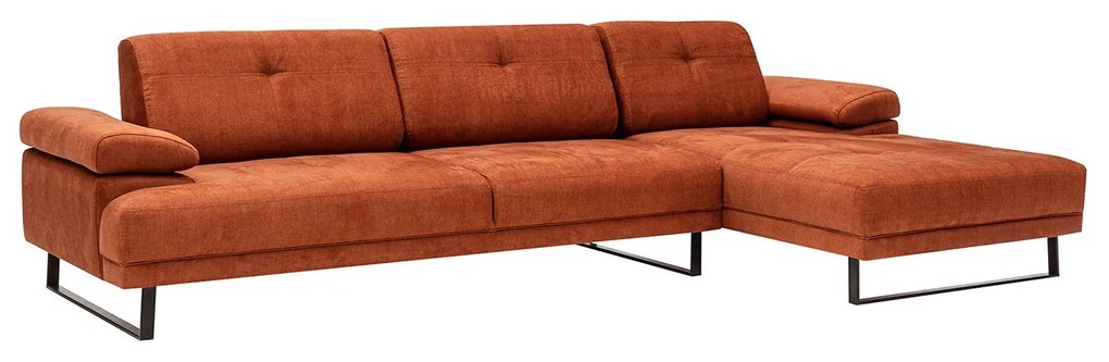 Sofá de Canto Mustang – Laranja – 274 x 174 cm