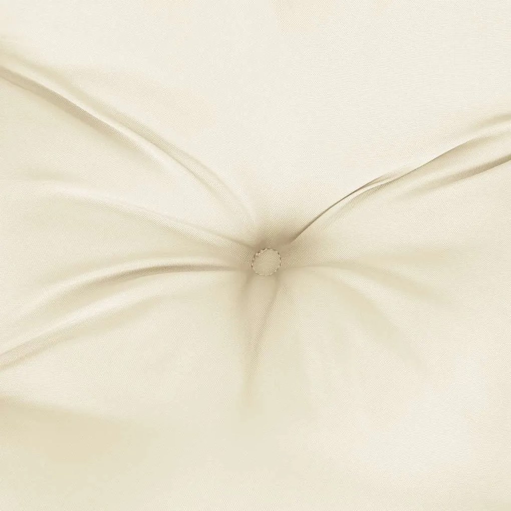 Almofadão para banco de jardim tecido oxford branco nata