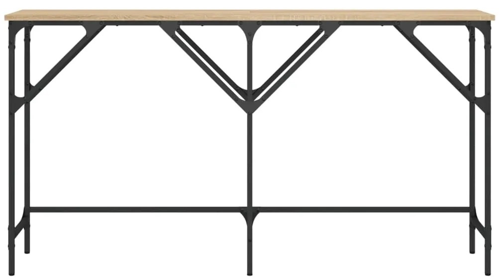 Mesa consola 140x29x75 cm derivados de madeira carvalho sonoma