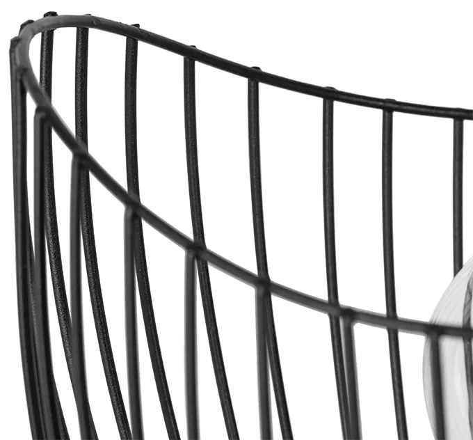 Candeeiro de mesa moderno preto 20 cm - Pua