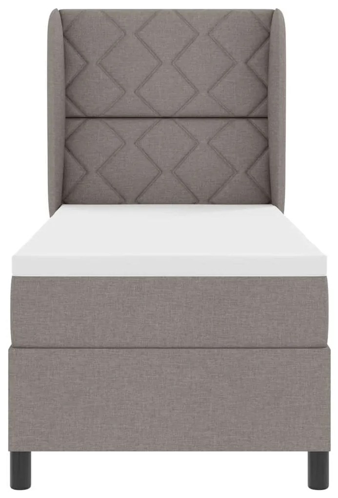Cama Box com Colchão Taupe 80x200 cm