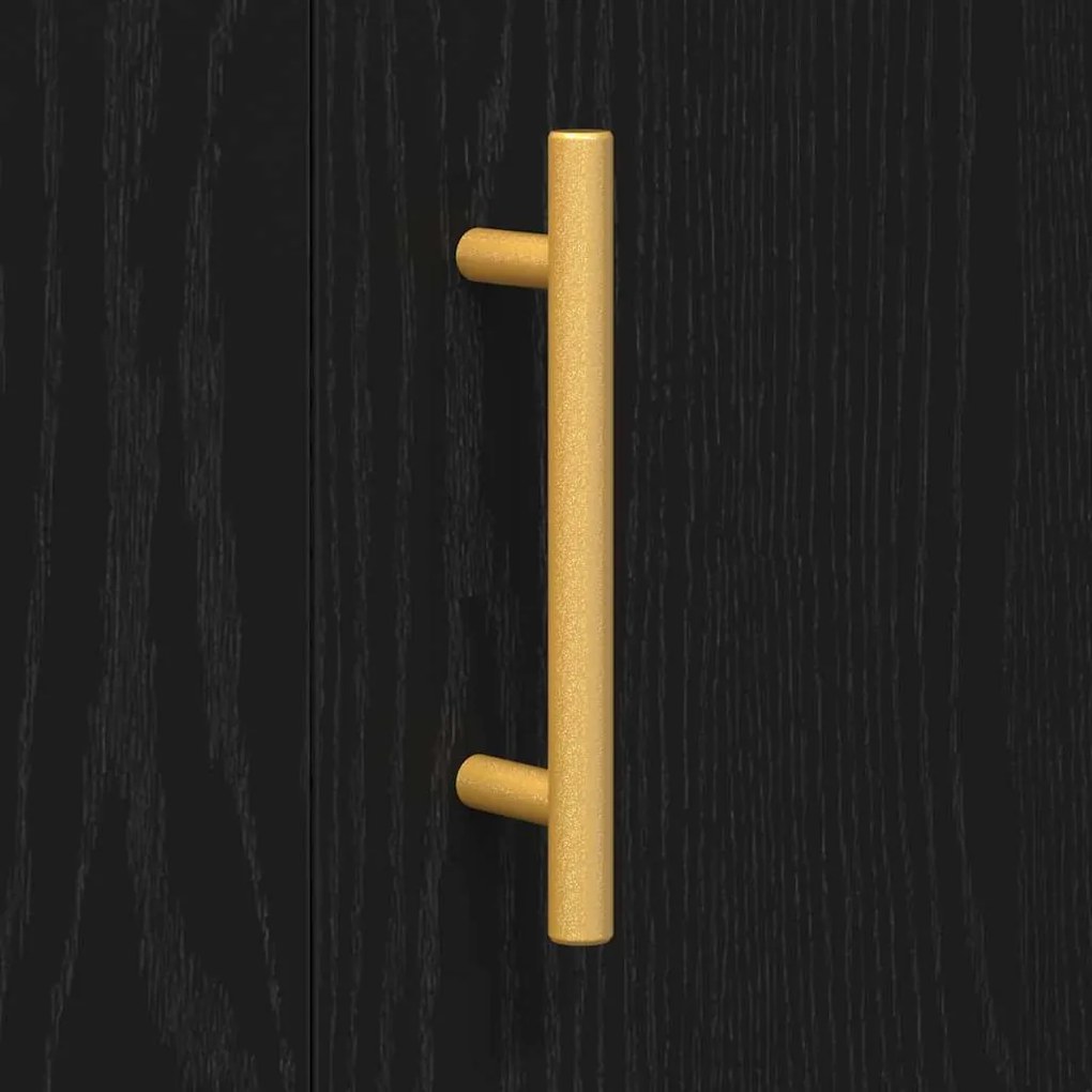 Buffet vidaXL Preto Carvalho 90x34x80 cm em Madeira de Engenharia