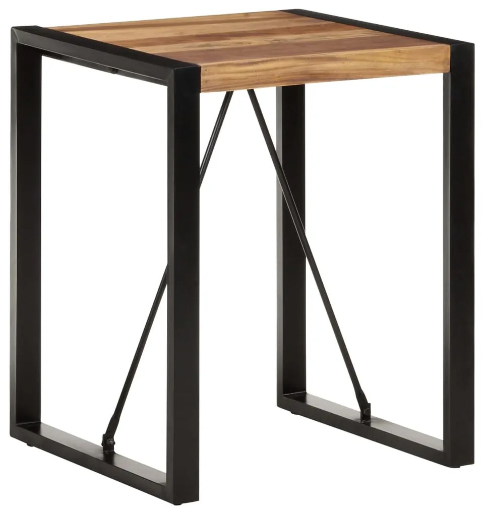 vidaXL Mesa de jantar 60x60x75 cm madeira de acácia maciça