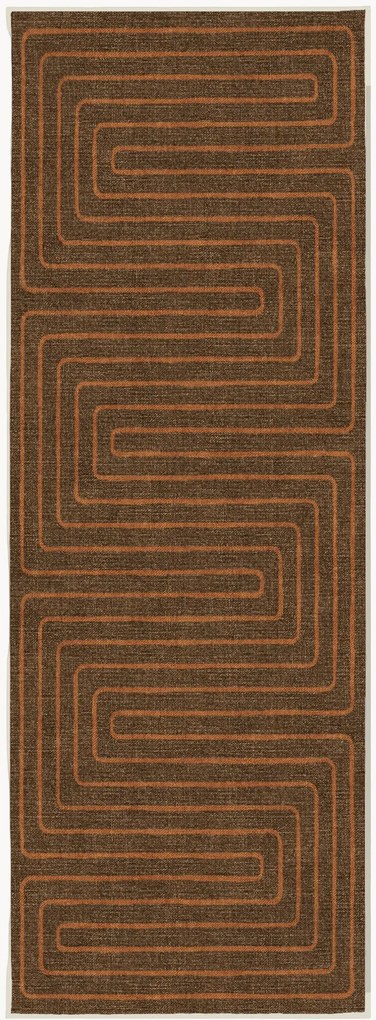 Passadeira lavável de pelo curto Labyrinth por Jonathan Adler