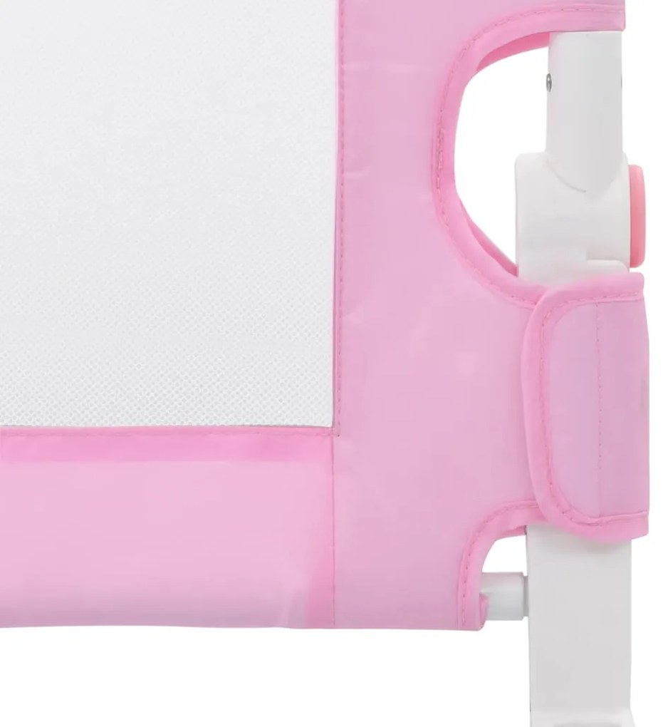 Barra de segurança p/ cama infantil 120x42cm poliéster rosa