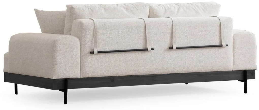 Sofá de 3 Lugares Eti – Branco – 220 cm x 98 cm x 78 cm