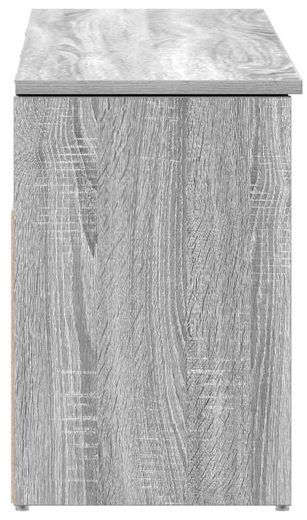 Banco sapateira 102x30,5x45cm derivados madeira cinzento sonoma
