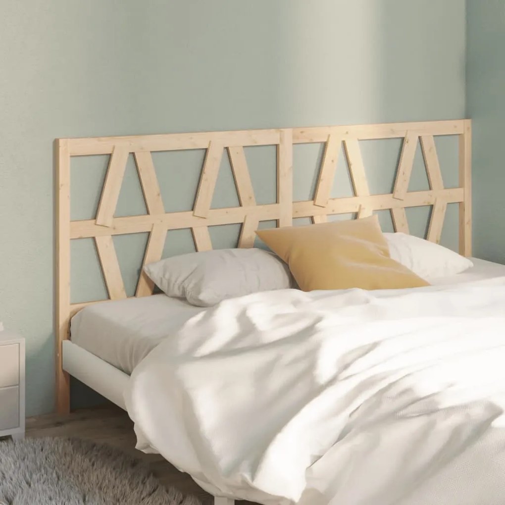 vidaXL Cabeceira de cama 186x4x100 cm pinho maciço