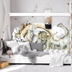 Autocolante para cama - Mundo dos Dinossauros
