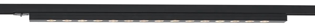 LED Candeeiro de teto moderno preto para sistema de calhas monofásico 15W 1170 lm 3000K - Iconic Tsiri Moderno
