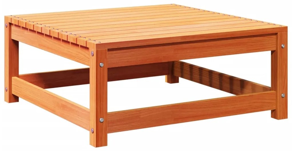 9pcs conj. sofás jardim c/ almofadões pinho maciço castanho mel