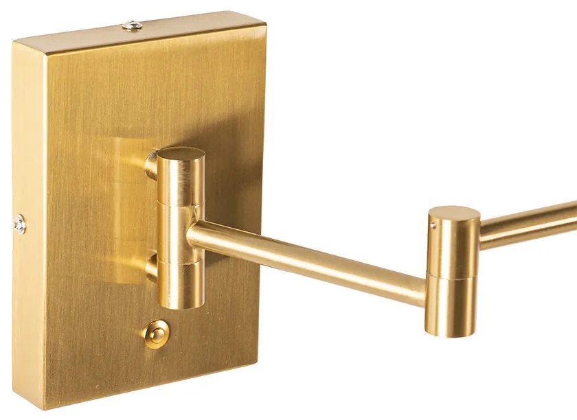 Candeeiro de parede design latão com LED regulável - Notia