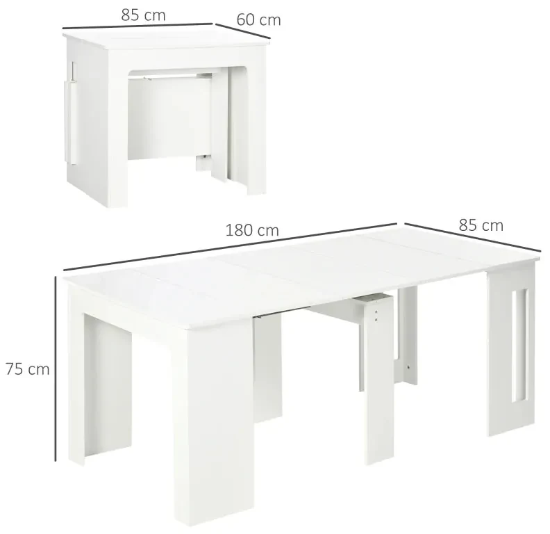Mesa Rima Mesa de Jantar Extensível Rima - 180cm - Design Minimalista | BIANO