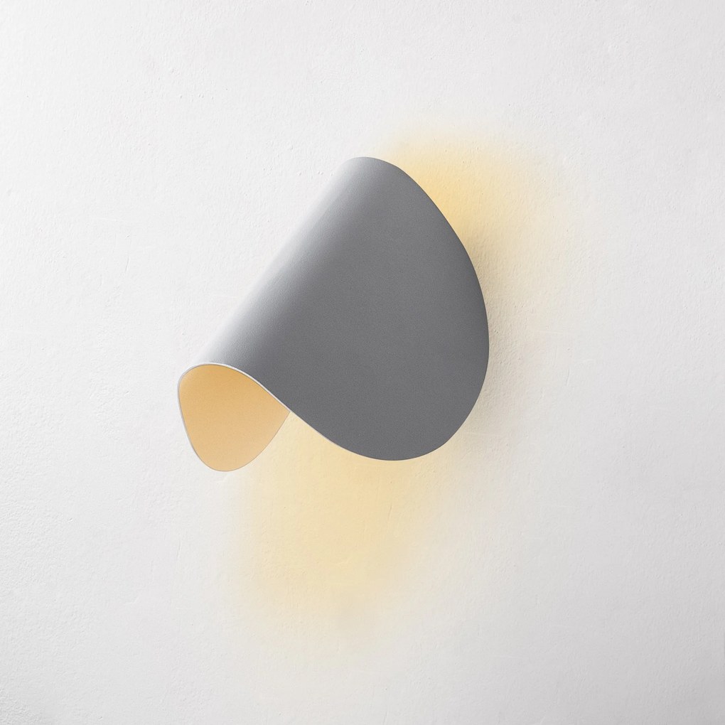 Lâmpada de Parede Heybe – Cinza – 17cm x 12cm x 13cm