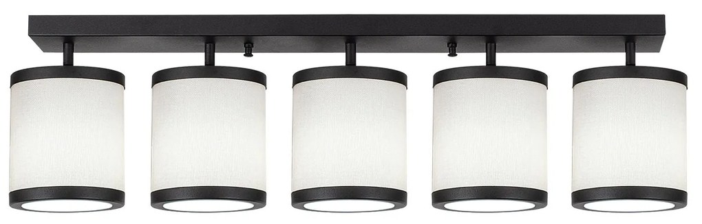 Candeeiro de Teto Way – Preto/Branco – 84 x 20 x 21 cm