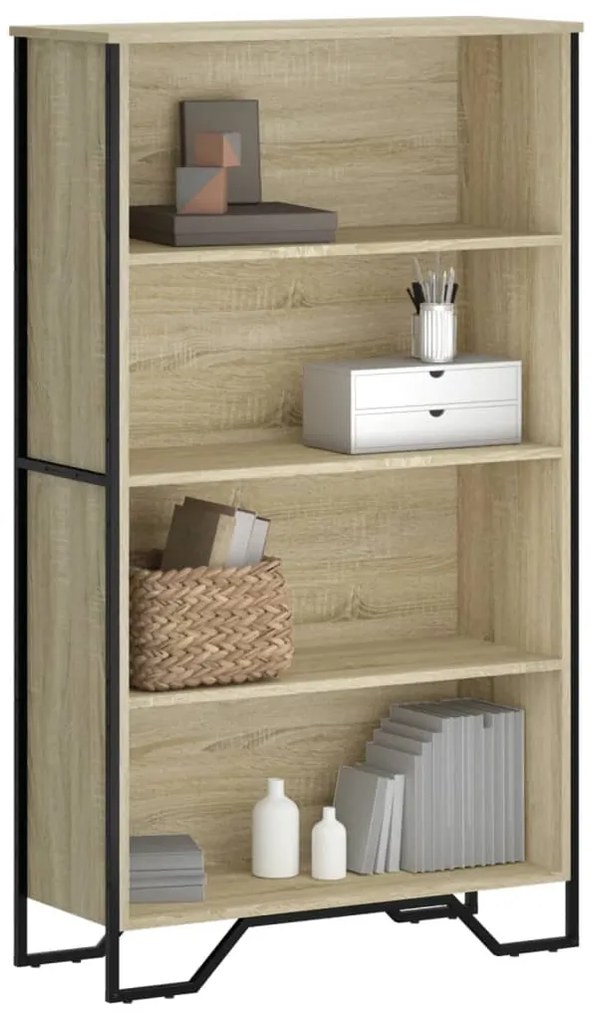 vidaXL Estante 80x31x137,5 cm derivados de madeira carvalho sonoma