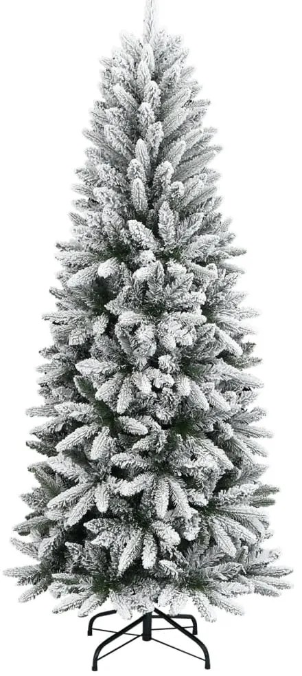 Árvore de Natal artificial com neve PVC & PE 210 cm