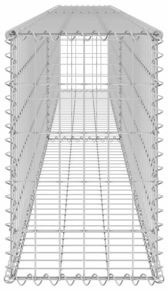 Muro gabião com tampas aço galvanizado 300x30x50 cm