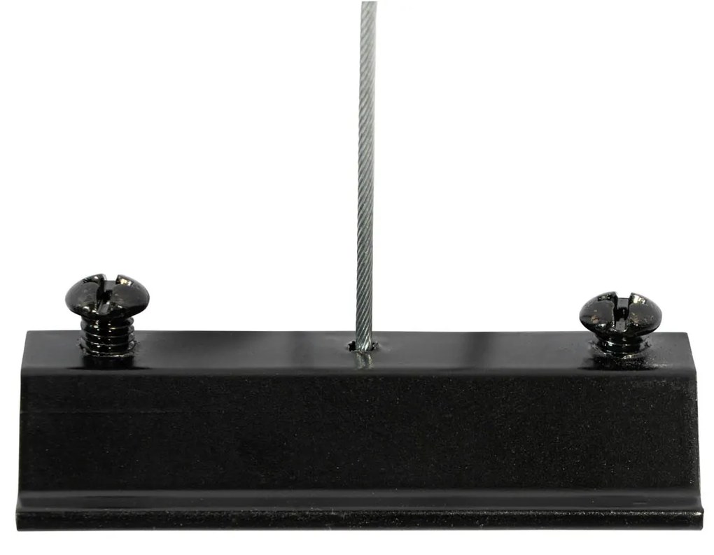 Sistema de iluminação de trilho pendente moderno com 6 focos pretos monofásicos GU10 50mm - Iconic Ruby Honey