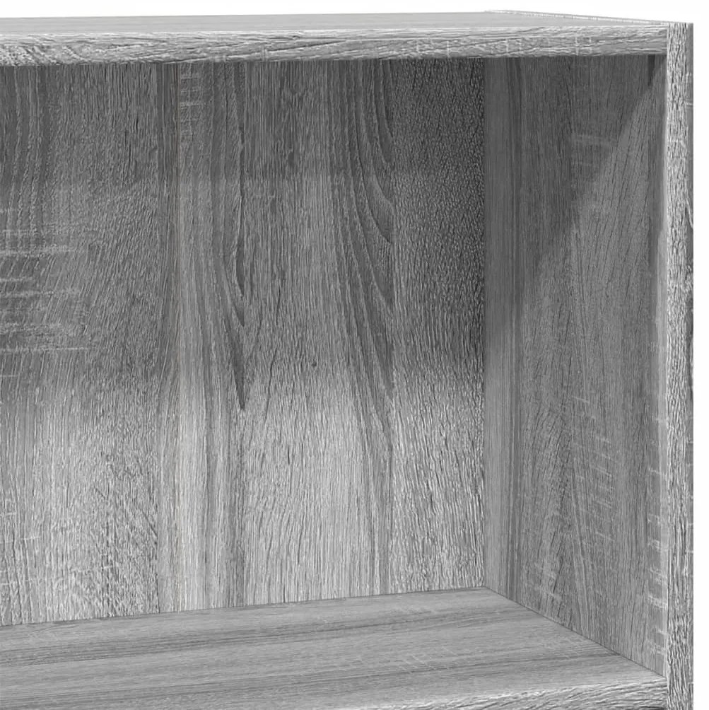 Estante 80x30x77 cm derivados de madeira cinzento sonoma