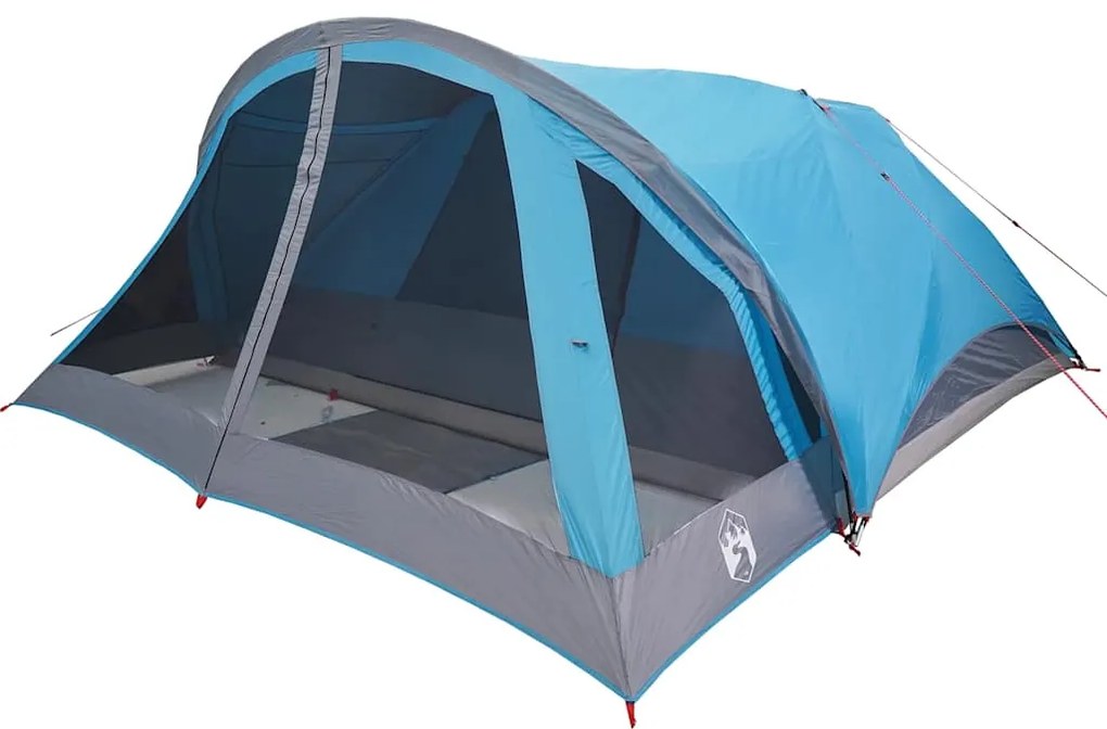 Tenda familiar estilo cabana para 6 pessoas impermeável azul