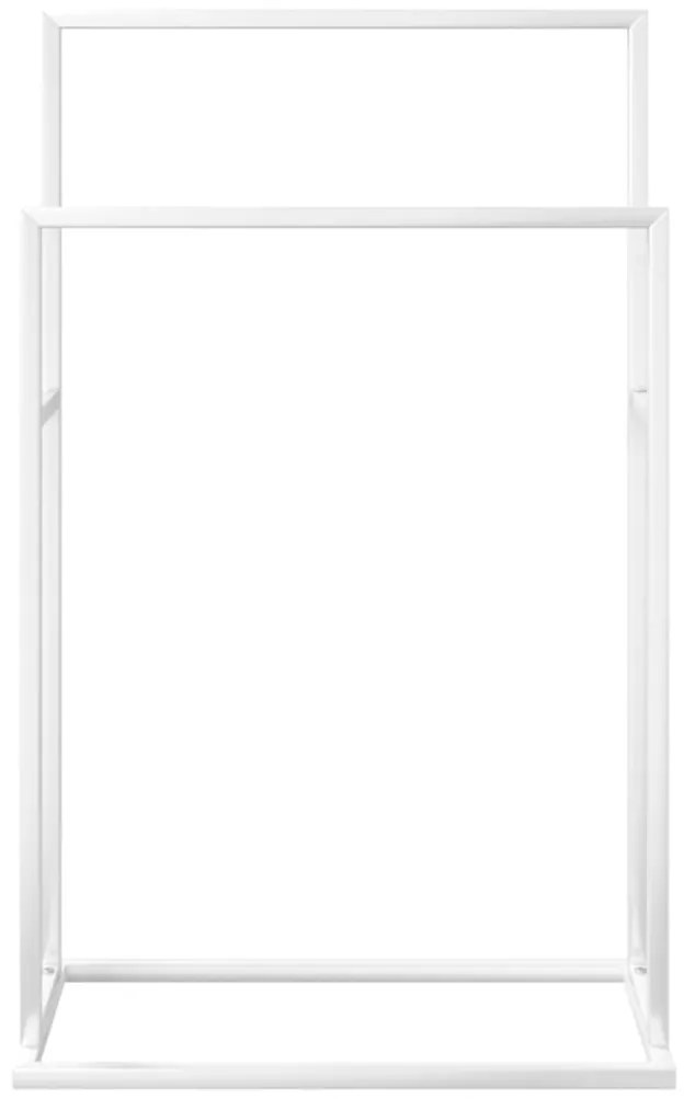Toalheiro de pé 48x24x78,5 cm ferro branco