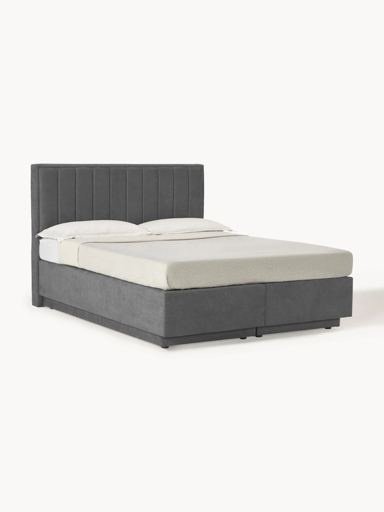 Cama boxspring Livia com espaço de arrumação