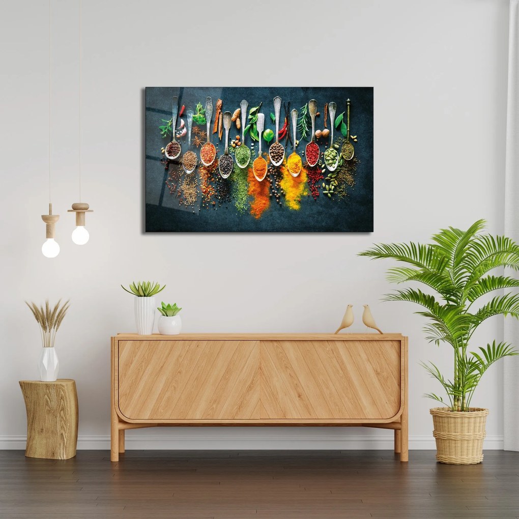 Pintura Decorativa em Vidro Temperado 0464 – Multicolor – 46 x 72 cm