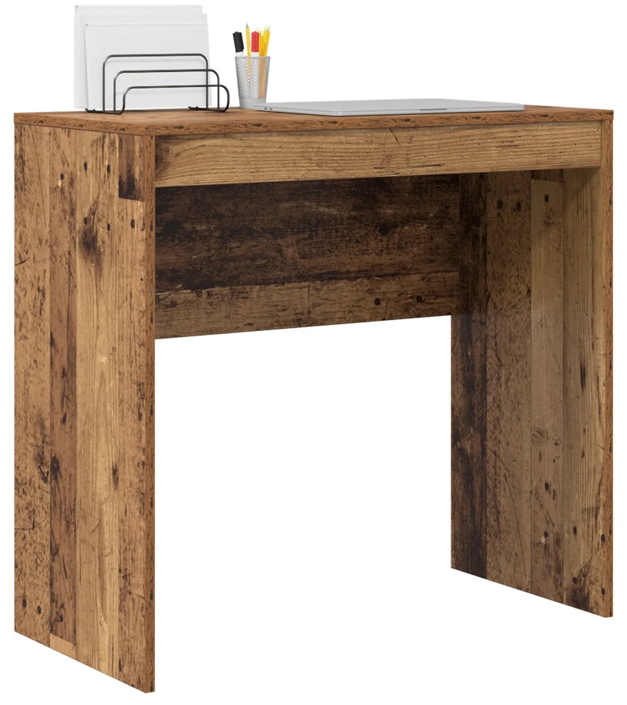 Escrivaninha Rústica Acabamento Madeira Velha Madeira