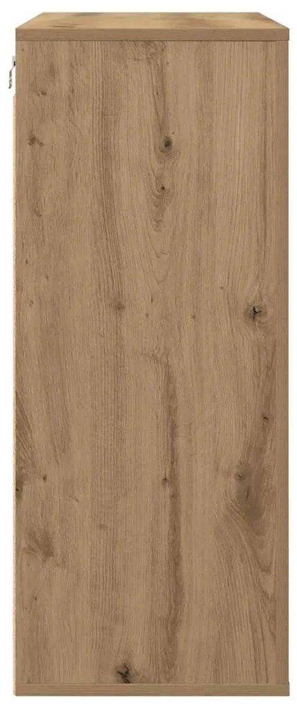 Armário de Parede Carvalho Artesanal 80x33x80 cm Madeira Engenhada