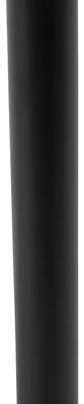 Candeeiro de mesa moderno preto com tom castanho 25 cm - Simplo Moderno