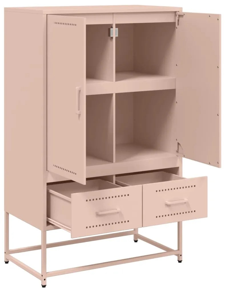 Móvel alto 68x39x111,5 cm aço rosa