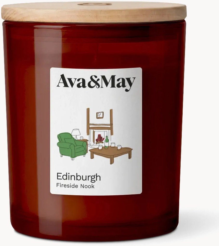 Vela perfumada Edinburgh (pimenta-preta, lavanda e vetiver)