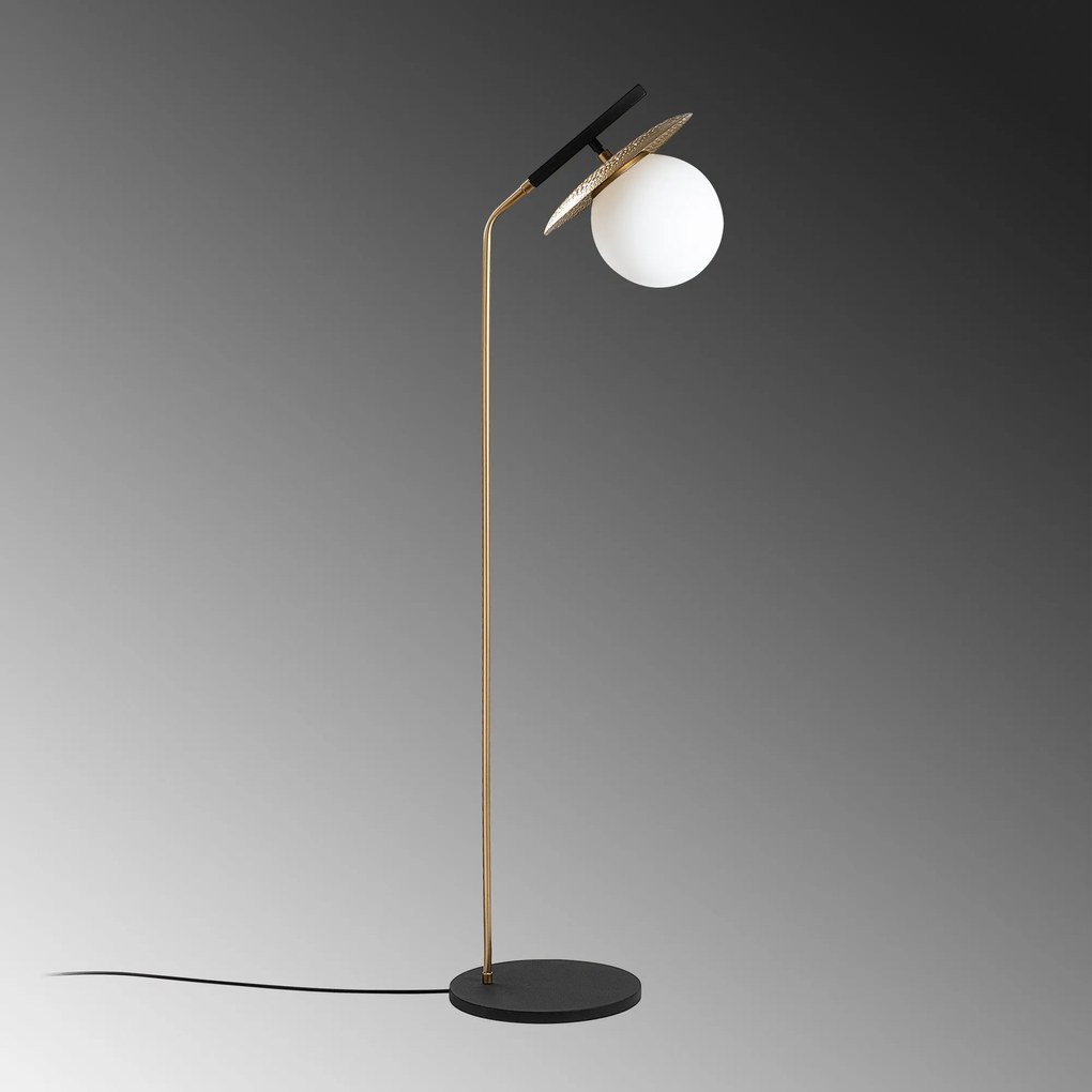 Candeeiro de Pé Anemon – Dourado – 37 x 30 x 138 cm
