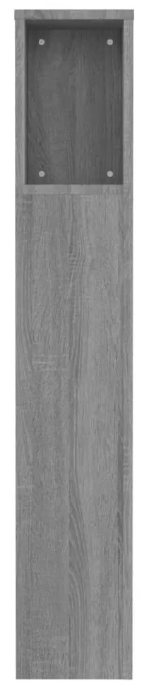 Armário de cabeceira 100x18,5x104,5 cm sonoma cinzento