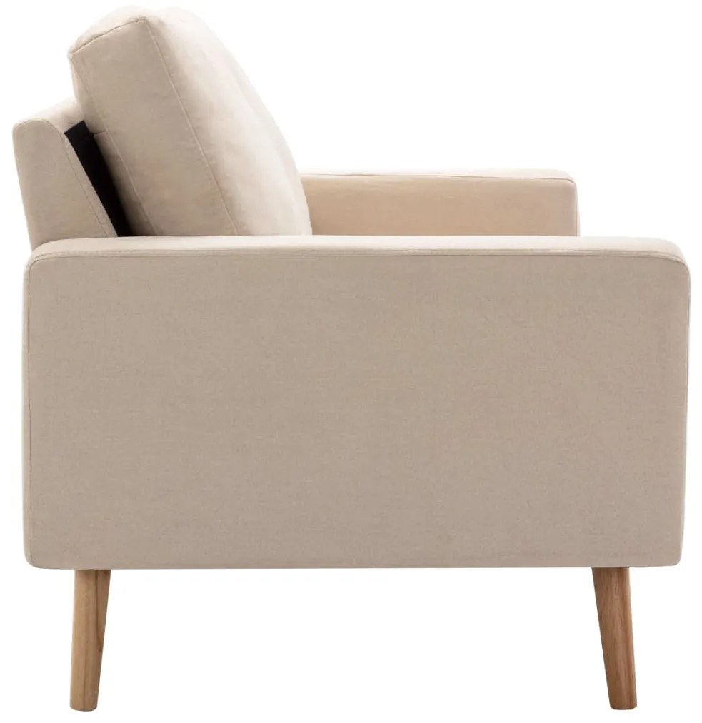 2 pcs conjunto de sofás tecido cor creme