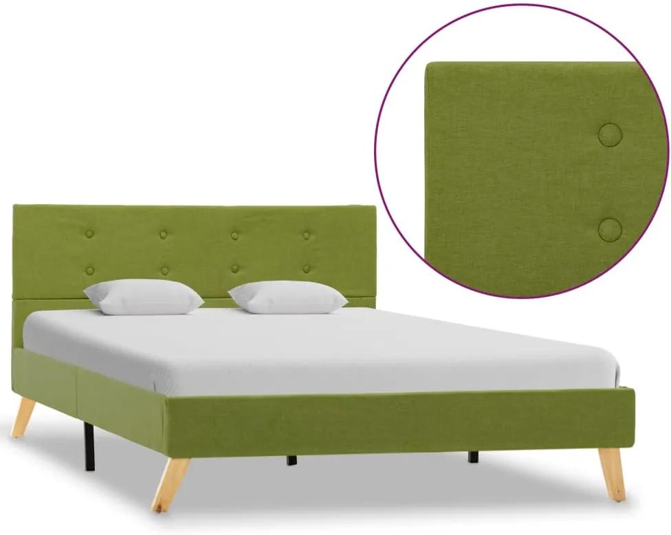 Estrutura de cama em tecido verde 120x200 cm