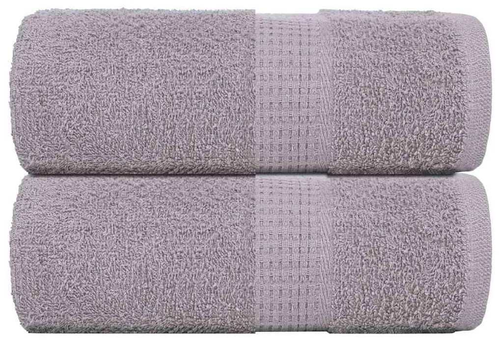 vidaXL Toalhas de bidé 2 pcs FROGN 30x50 cm 100% algodão cinzento
