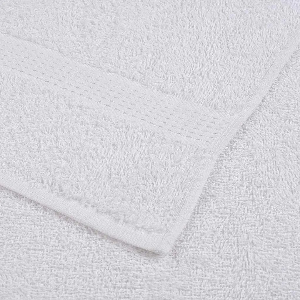 12pcs Conjunto toalhas banho 360 gsm 100% algodão branco