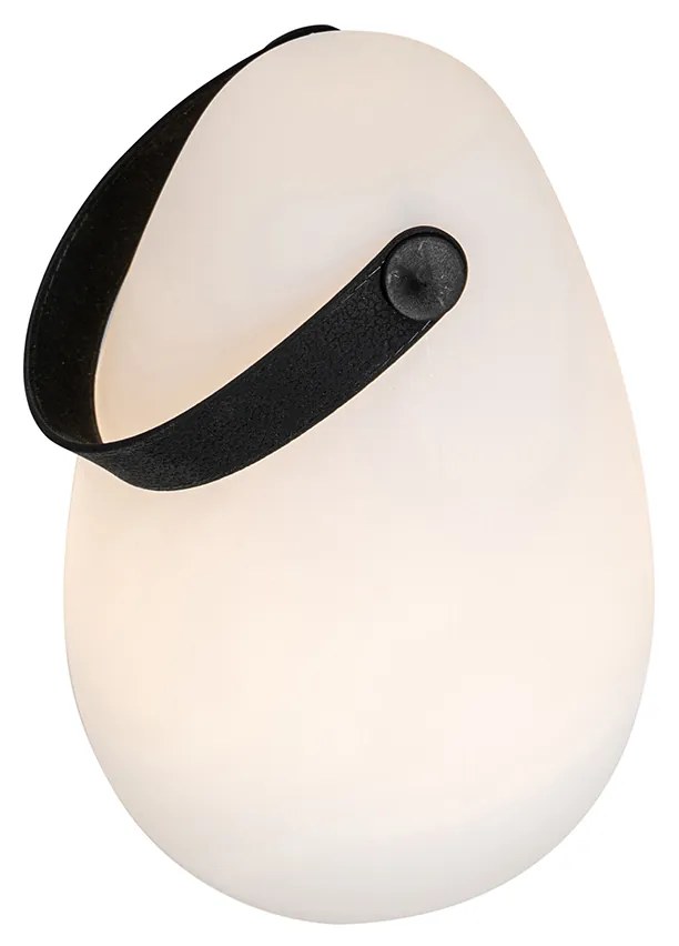 Conjunto de 2 candeeiros de mesa brancos RGBW recarregáveis IP54 - Pion