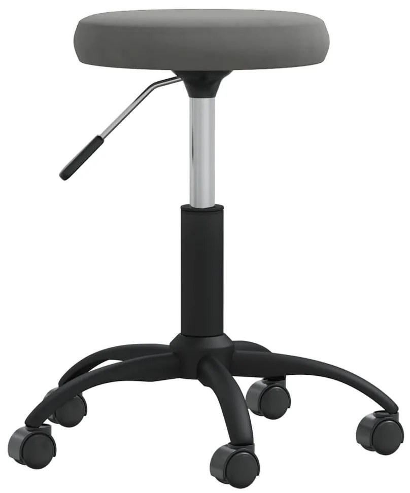 vidaXL Banco de massagens veludo cinzento-escuro