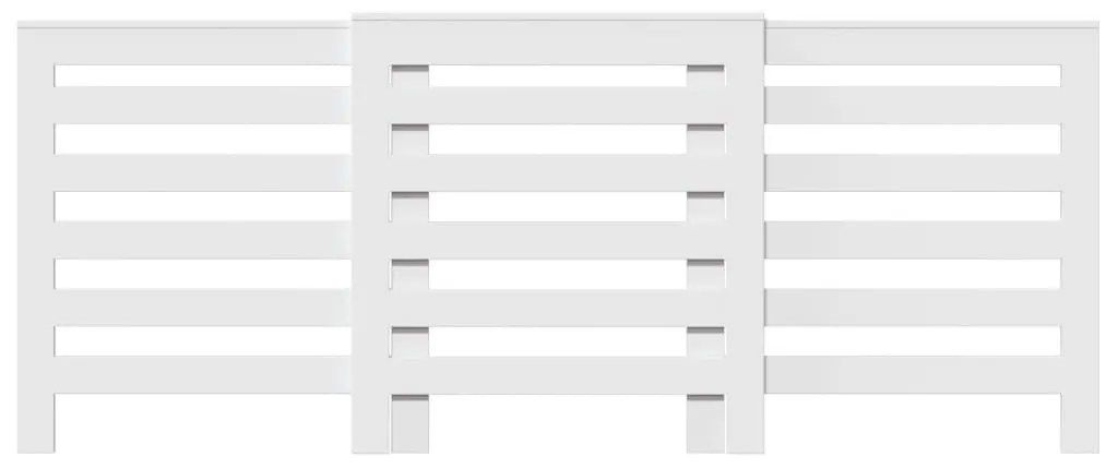 Cobertura de radiador 205x21,5x83,5 cm derivados madeira branco