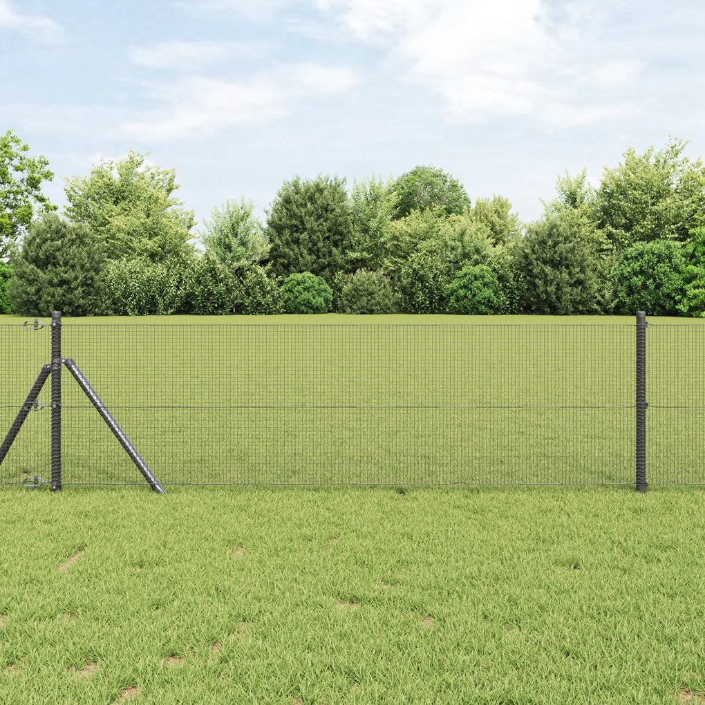 Cerca de Arame Soldado Cinza 0.8x50 m Aço